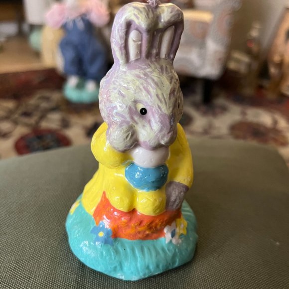 Vtg Easter Rabbit WAX CANDLES Set of 3 Unburned Decorative Novelty Bunny Candles - Picture 8 of 15